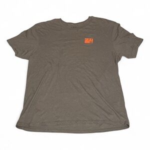Fox Men's Olive T-Shirt with Orange Logo